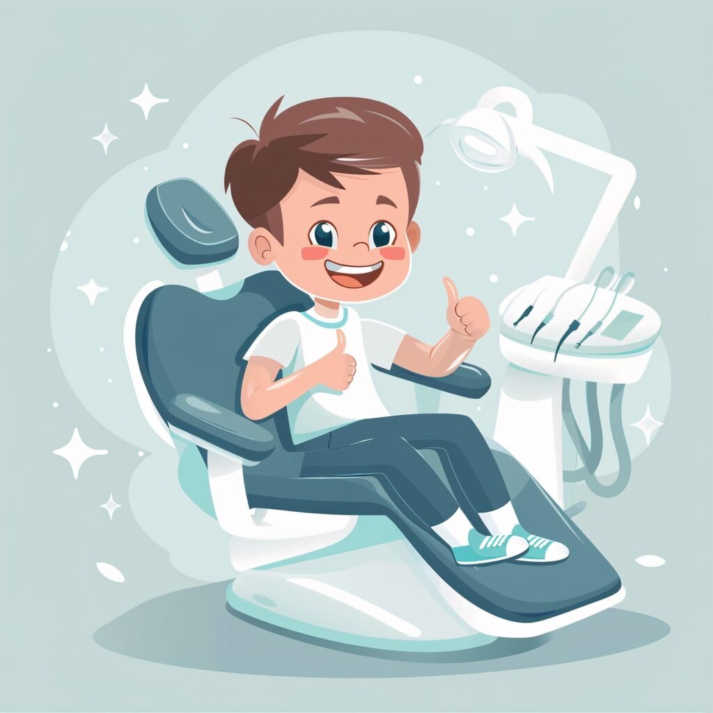 Contacto Protesis Dental Belloch Alcorcón ai generated, child, dentist, chair, thumbs up, dental, cartoon, smile, happy, positive, friendly, dental visit, healthcare, colorful, minimalistic, cheerful, dental care, happy child, dentist chair, dental health, dental checkup, dentist, dental, dental, dental, dental, dental